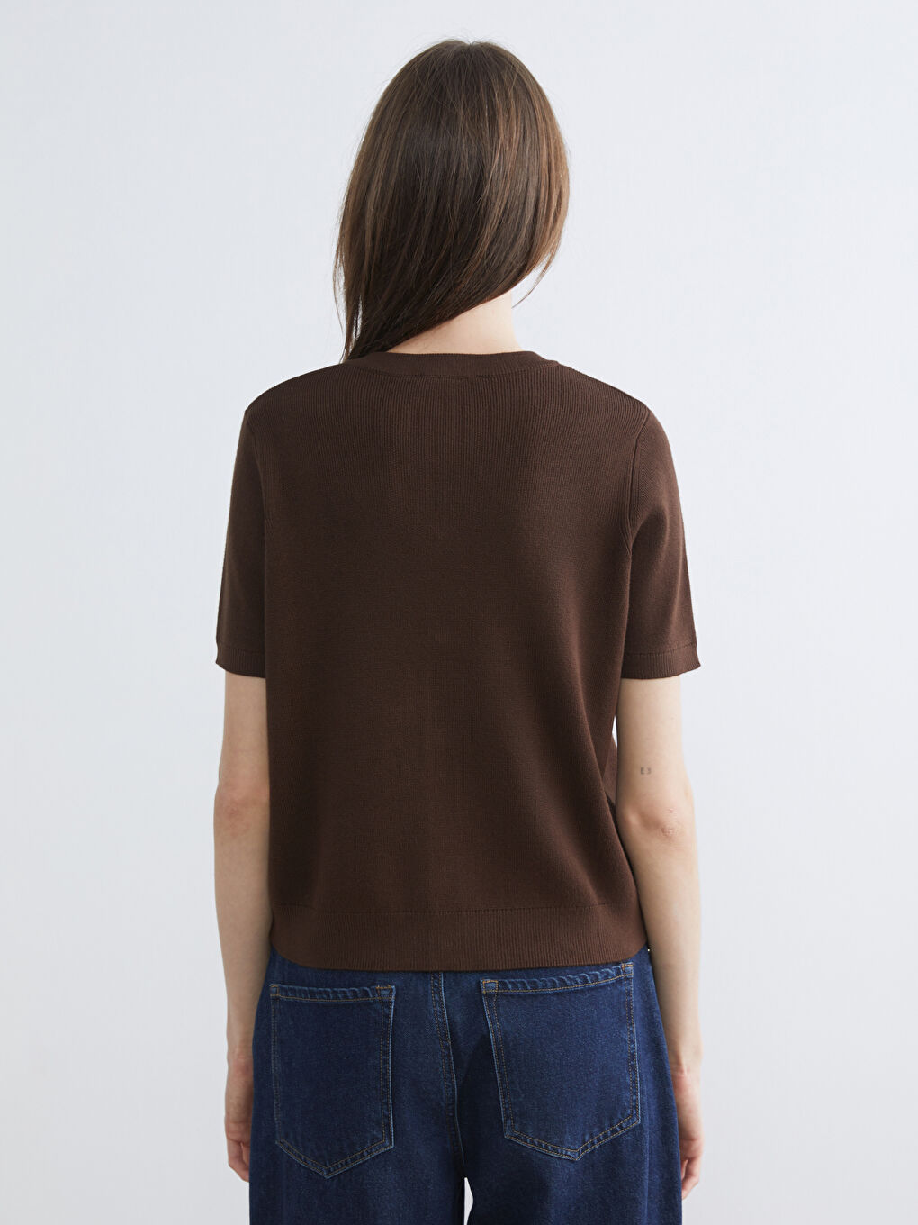 Әйелдер қоңыр Кардиган-3