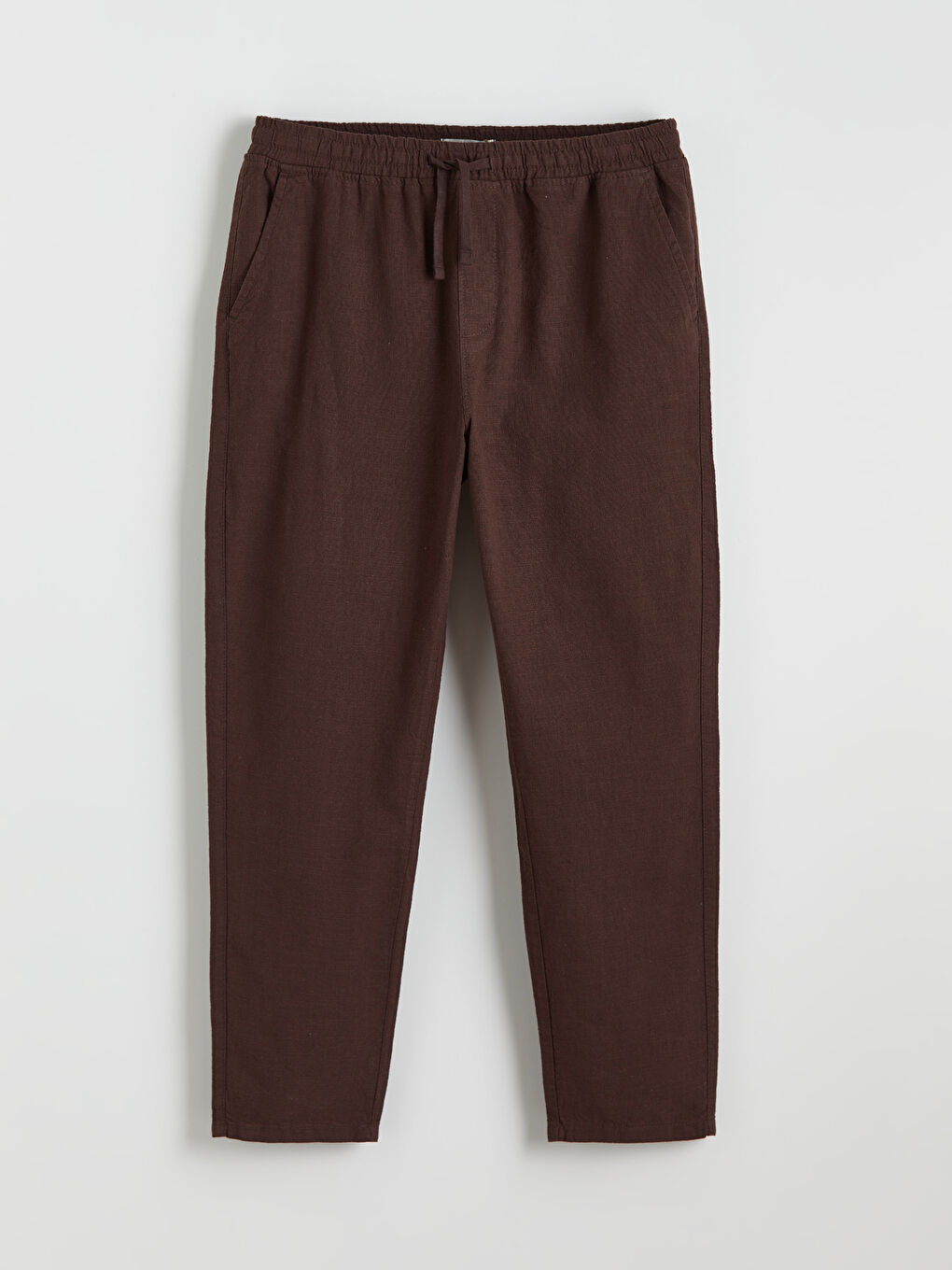 Comfortable Fit Men's Linen Look Men's Trousers-4