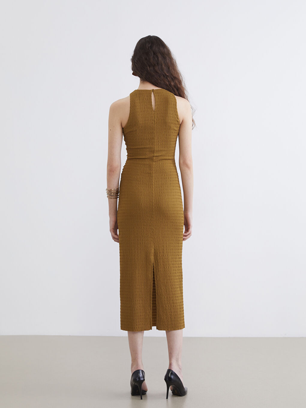 Женщины Зелёный Платье-3