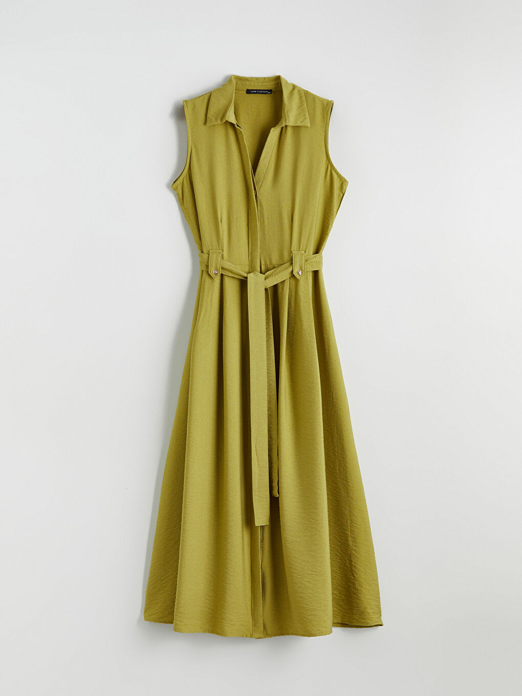 Women's Shirt Dress with Belt-4