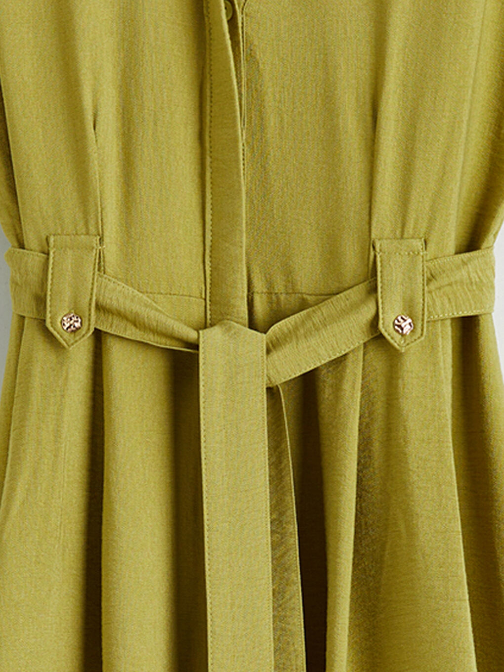 Women's Shirt Dress with Belt-5