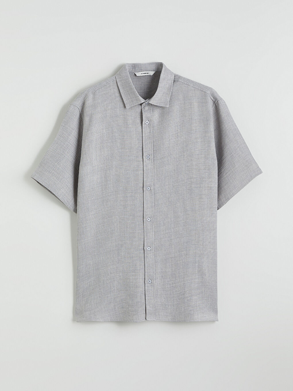 Gri Regular Fit Erkek Gömlek-4