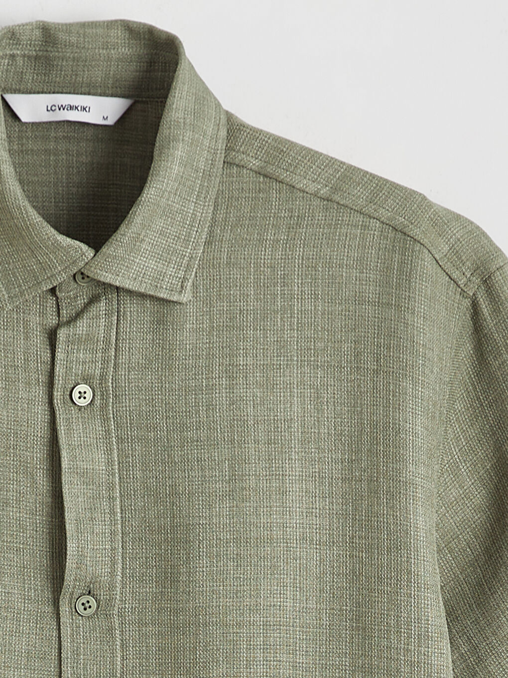 Haki Regular Fit Erkek Gömlek-5