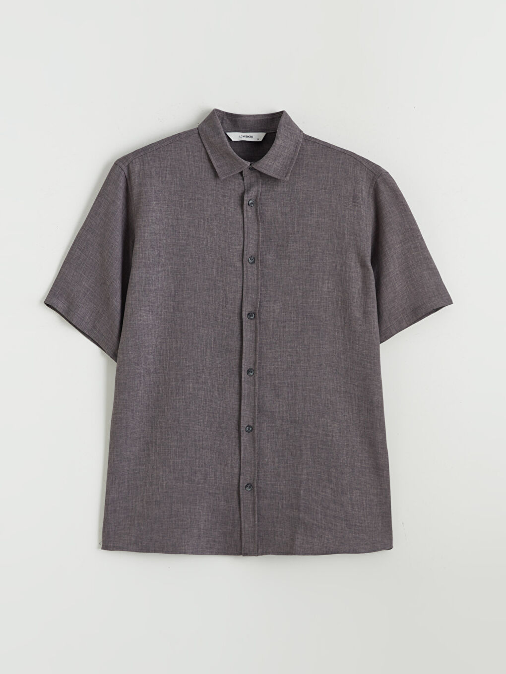 Antrasit Regular Fit Poplin Erkek Gömlek-4