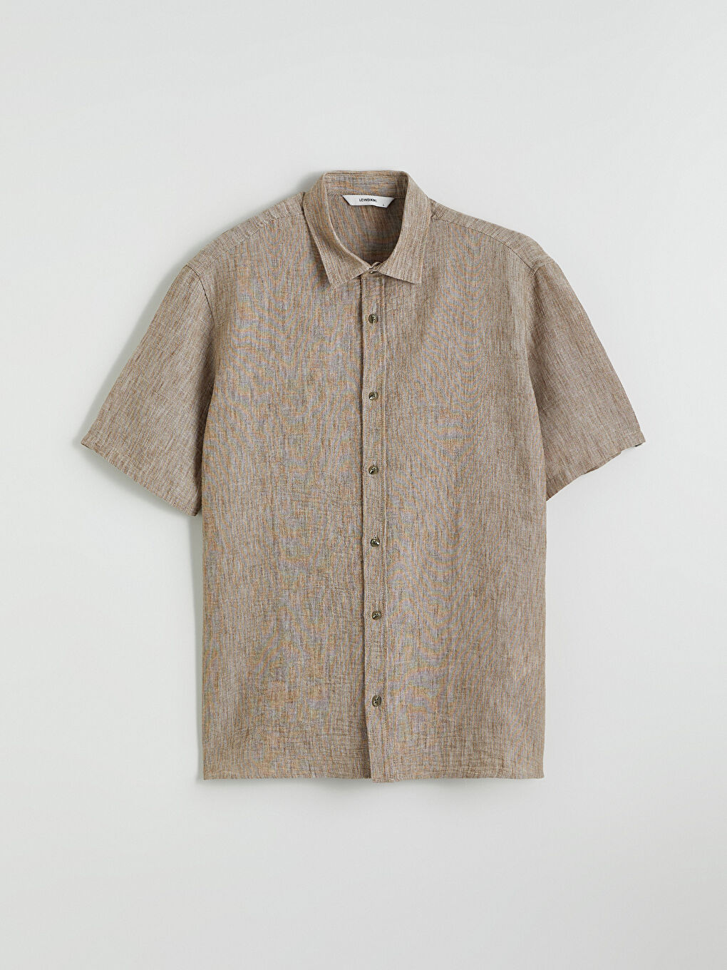 Kahverengi Regular Fit Poplin Erkek Gömlek-4