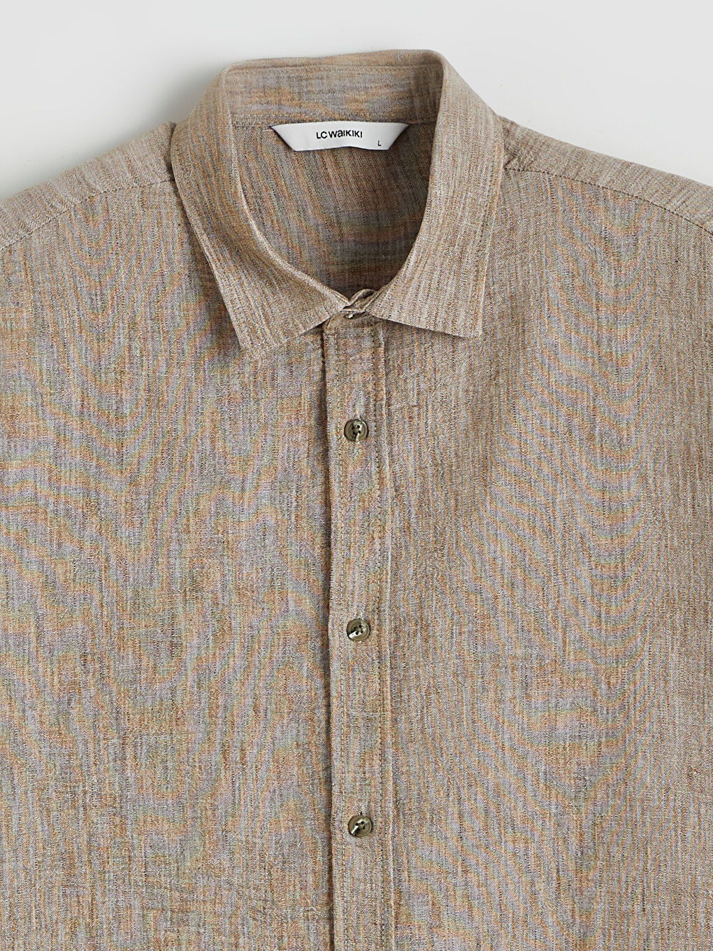 Kahverengi Regular Fit Poplin Erkek Gömlek-5