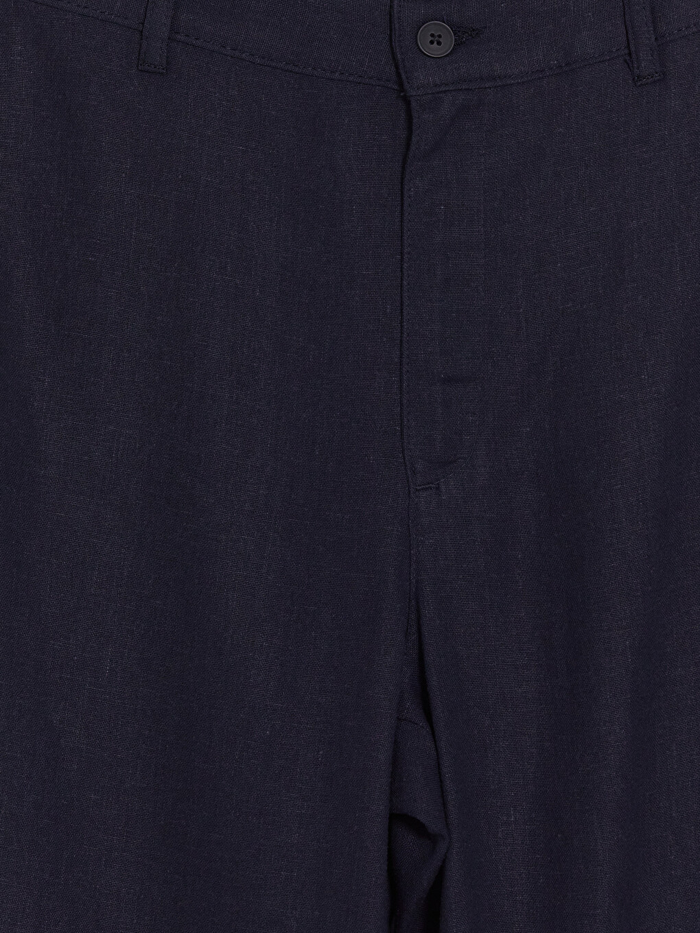 Regular Fit Linen Blend Men's Pleated Trousers-5