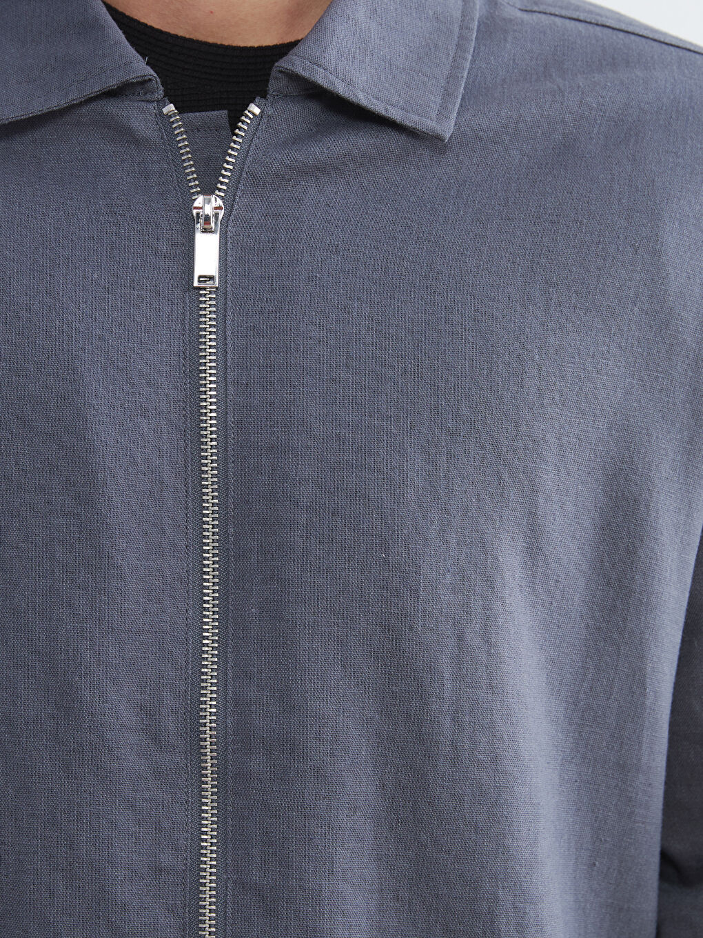 İndigo Regular Fit Gömlek Yaka Erkek Mont-2