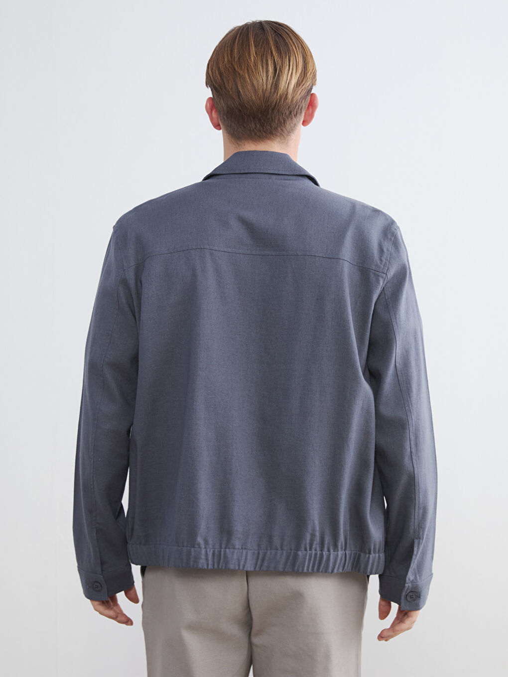 İndigo Regular Fit Gömlek Yaka Erkek Mont-4