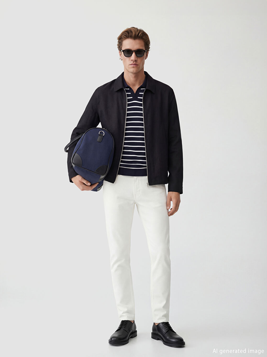 Siyah Regular Fit Gömlek Yaka Erkek Mont