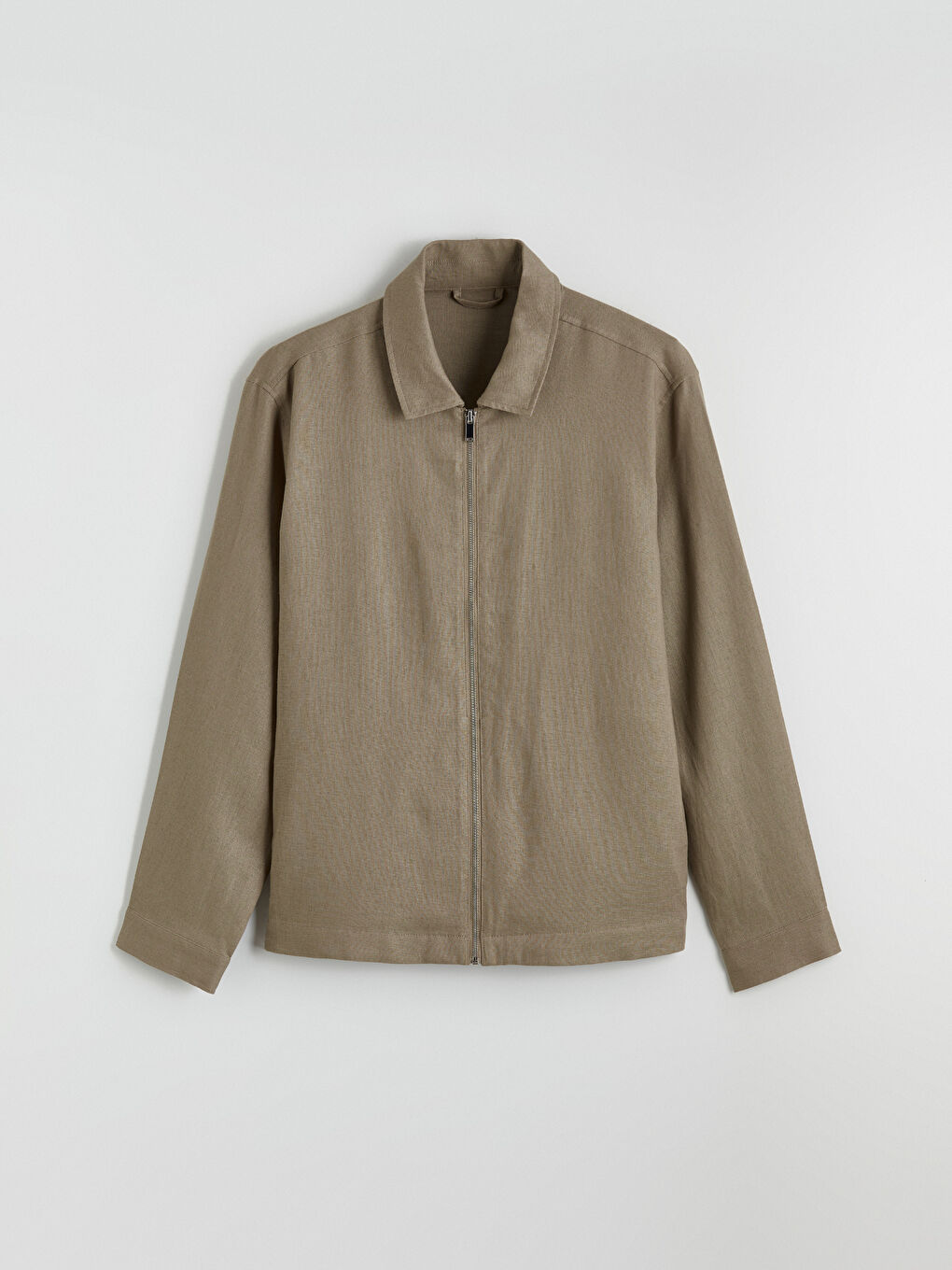 Regular Fit Collared Neck Men's Coat-4