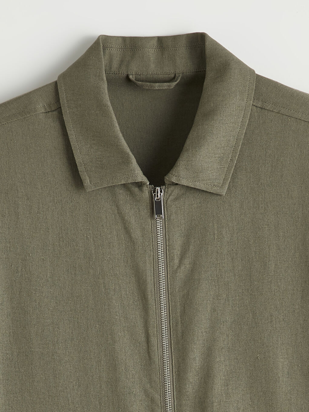 Haki Regular Fit Gömlek Yaka Erkek Mont-7