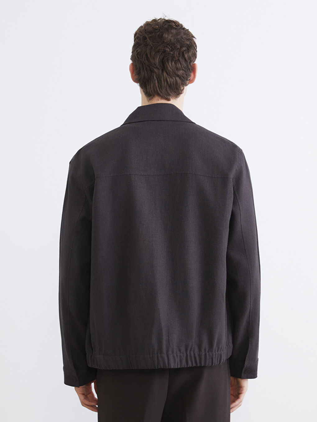 Kahverengi Regular Fit Gömlek Yaka Erkek Mont-4