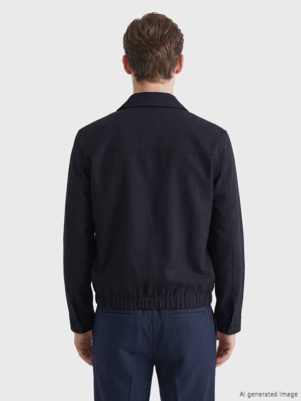 Geacă Bărbați Regular Fit Cu Guler Cămașă-3