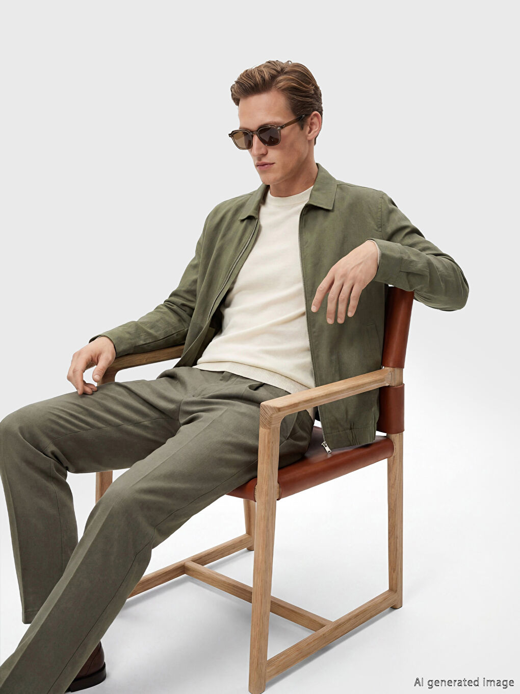 معطف رجالي بقصة عادية بياقة قميص