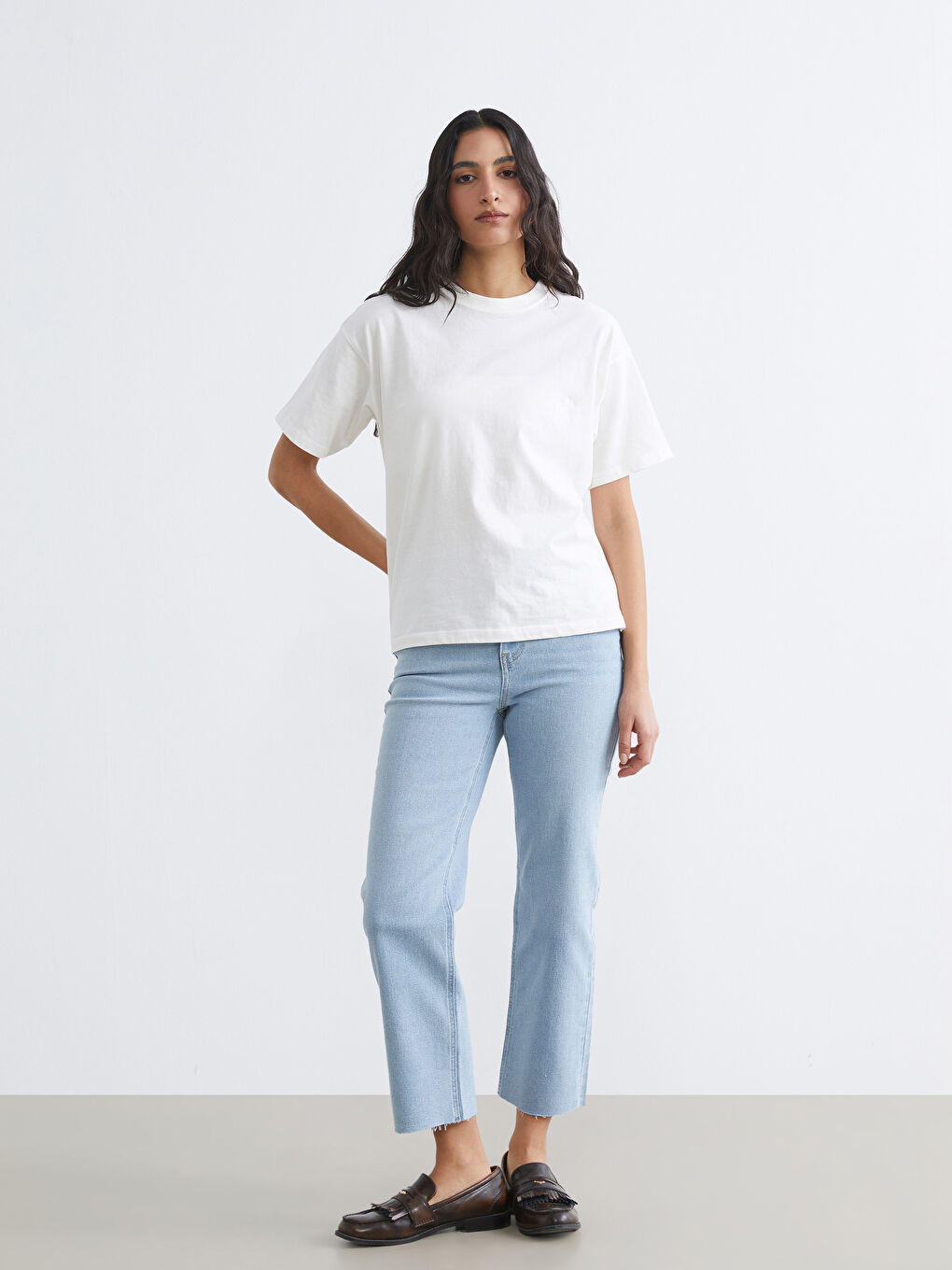 İndigo Straight Fit Kadın Jean Pantolon	