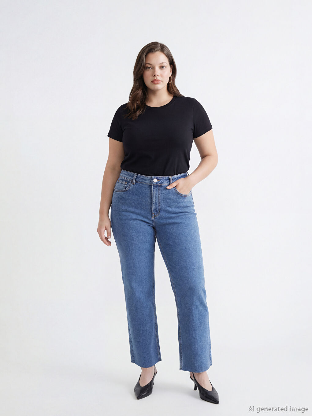 Straight Fit Women's Jeans-1