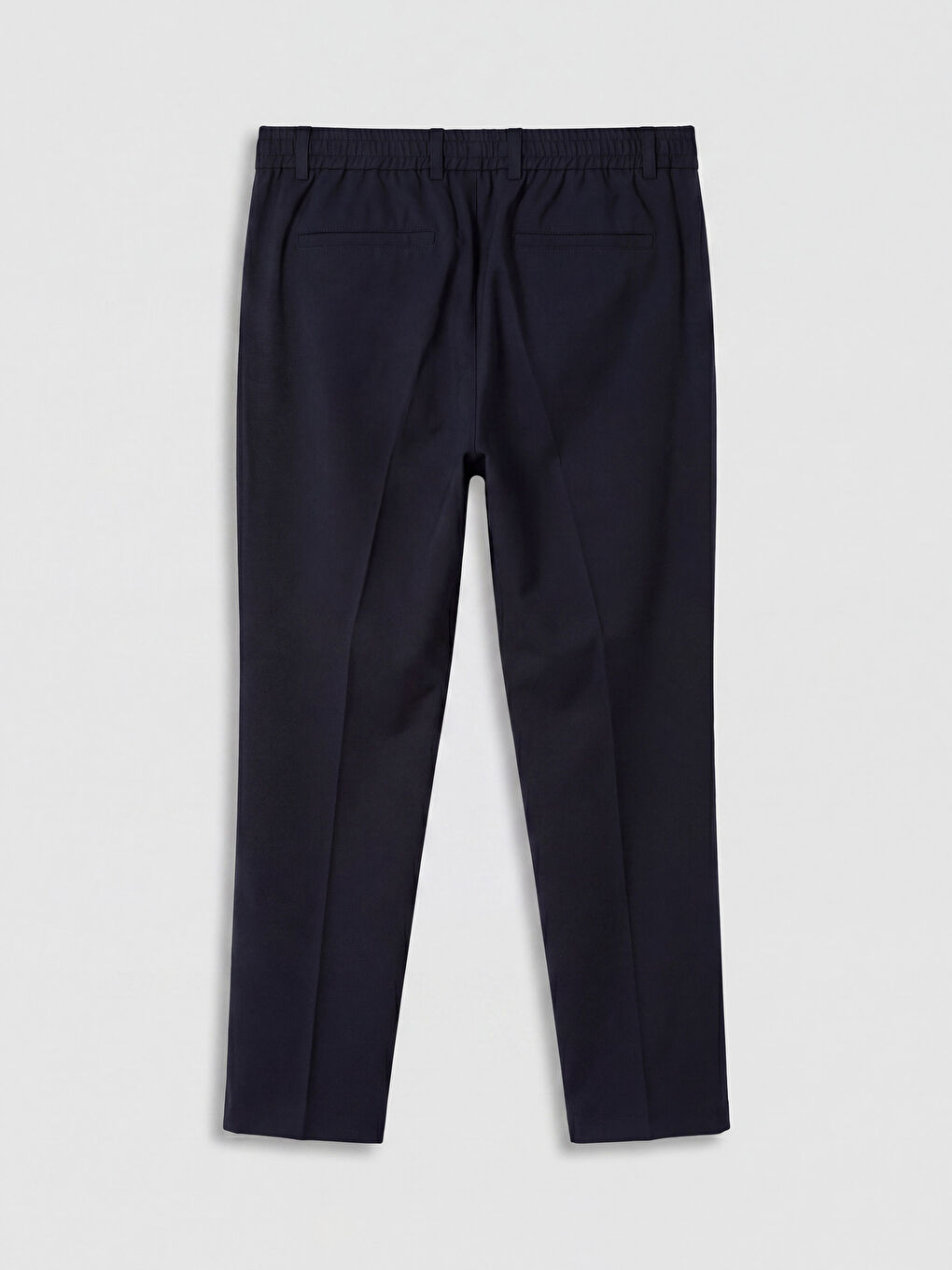 Lacivert Regular Fit Viskon Erkek Pileli Pantolon-1