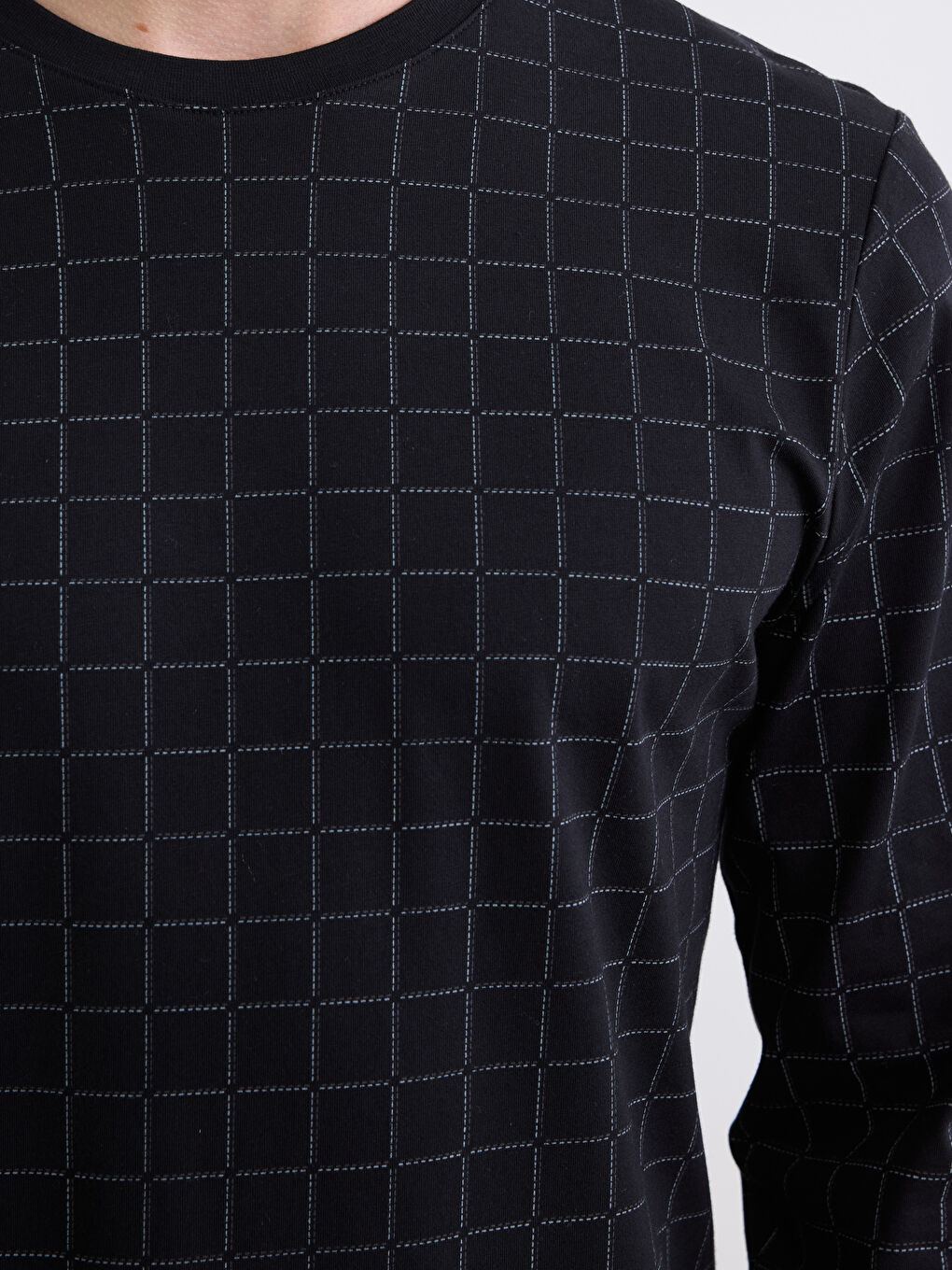 Siyah Standart Kalıp Erkek Pijama Takım-2