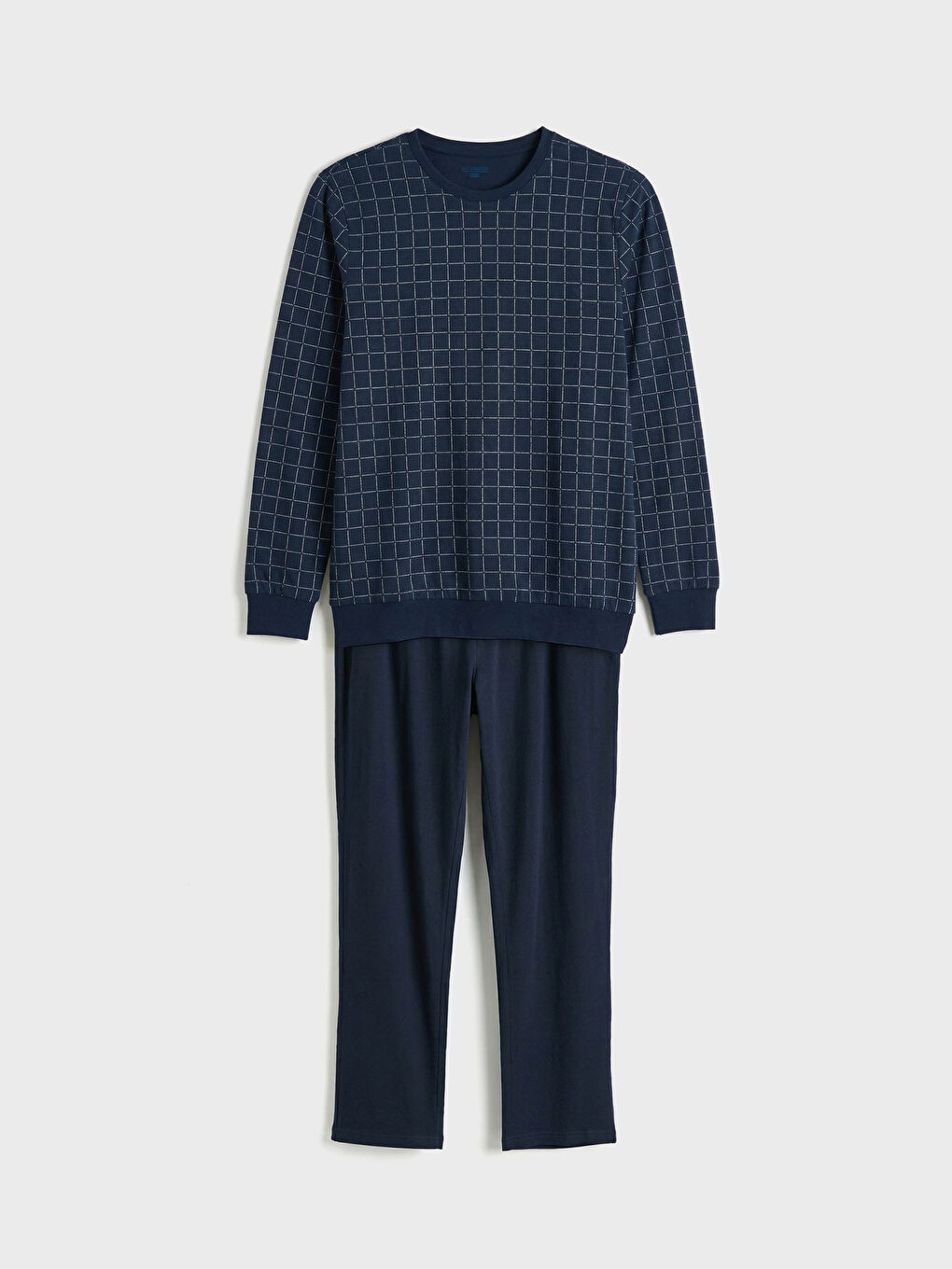 Lacivert Standart Kalıp Erkek Pijama Takım-4