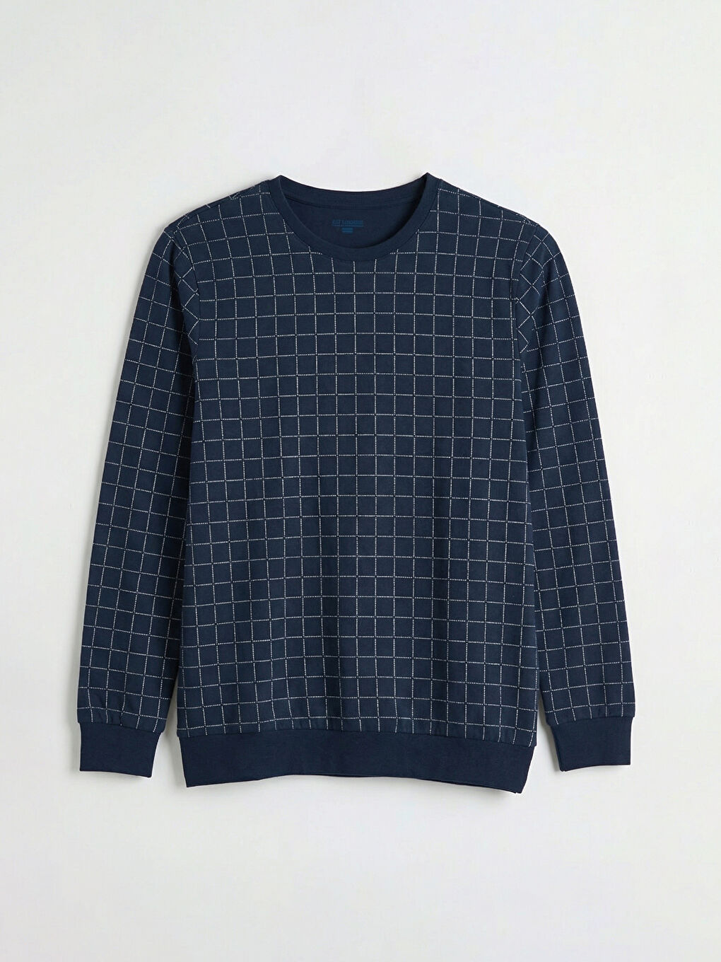 Lacivert Standart Kalıp Erkek Pijama Takım-5