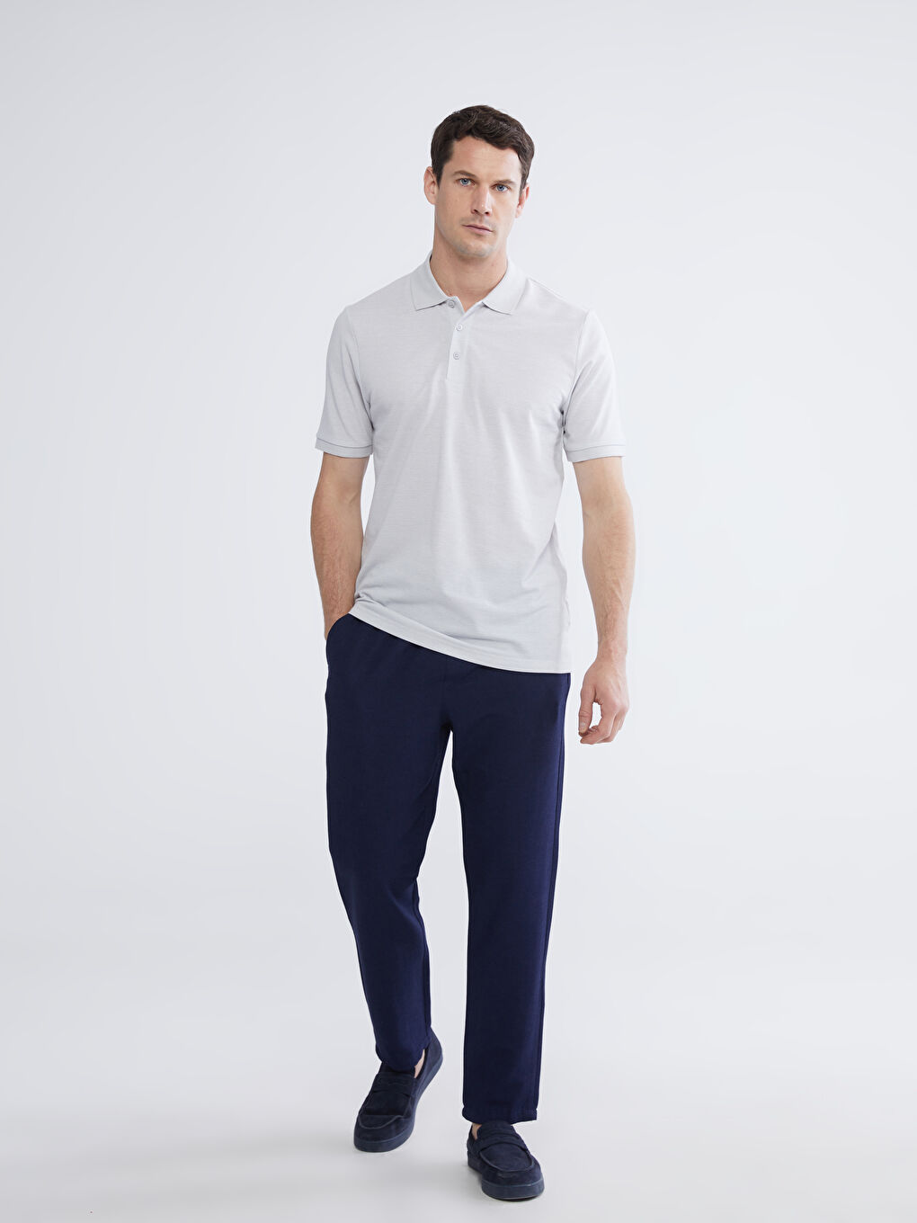 Lacivert Standart Kalıp Erkek Eşofman Altı