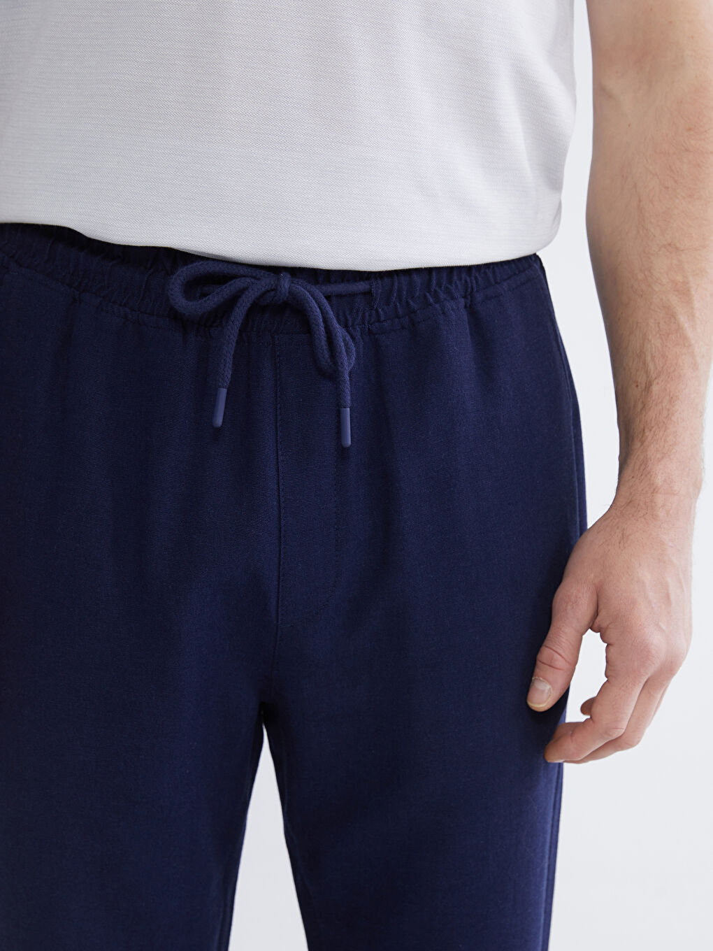 Lacivert Standart Kalıp Erkek Eşofman Altı-2