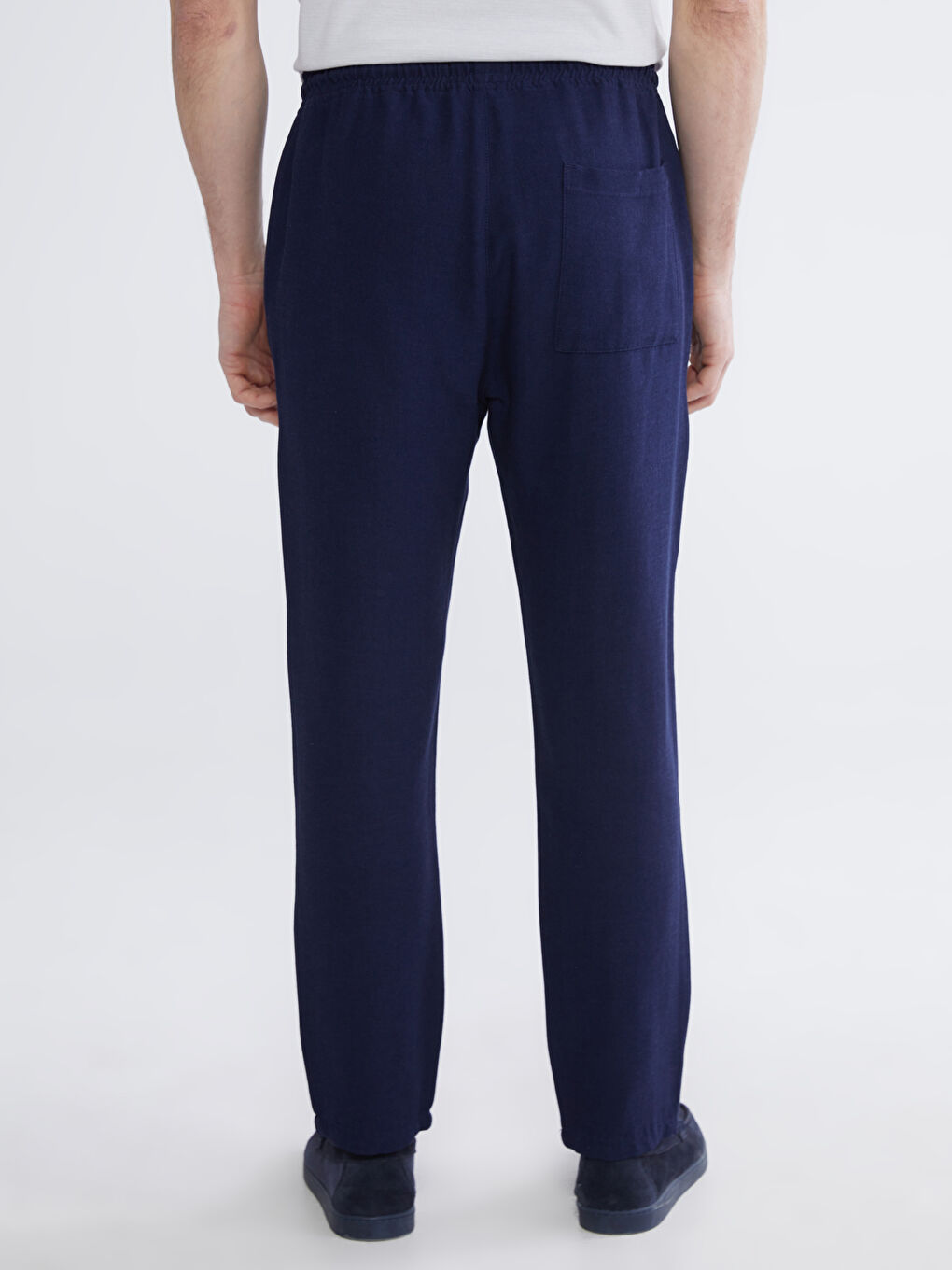 Lacivert Standart Kalıp Erkek Eşofman Altı-3