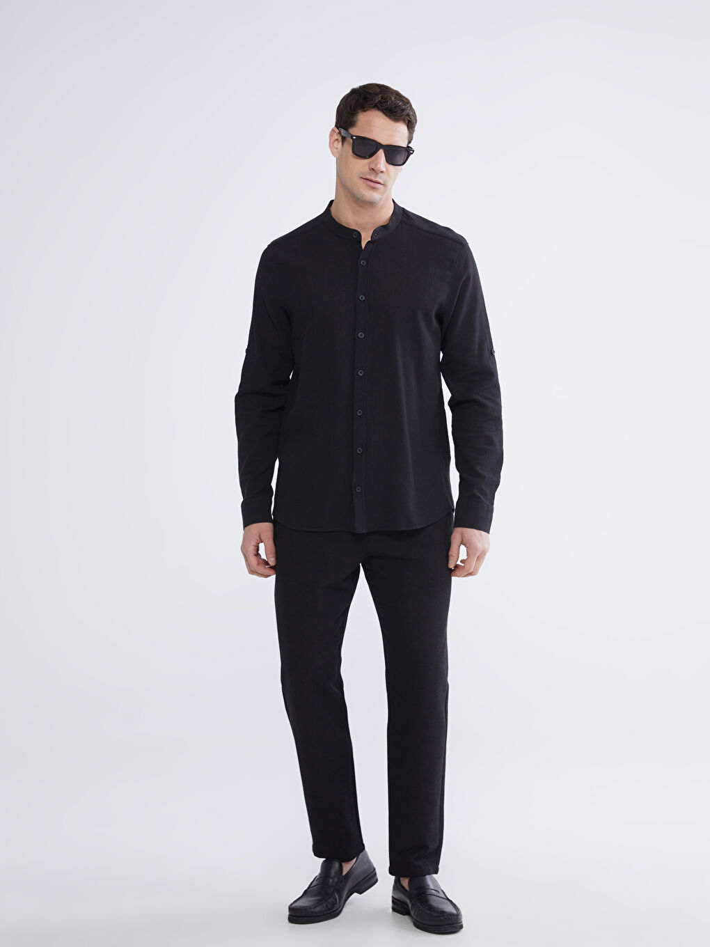 Siyah Standart Kalıp Erkek Eşofman Altı