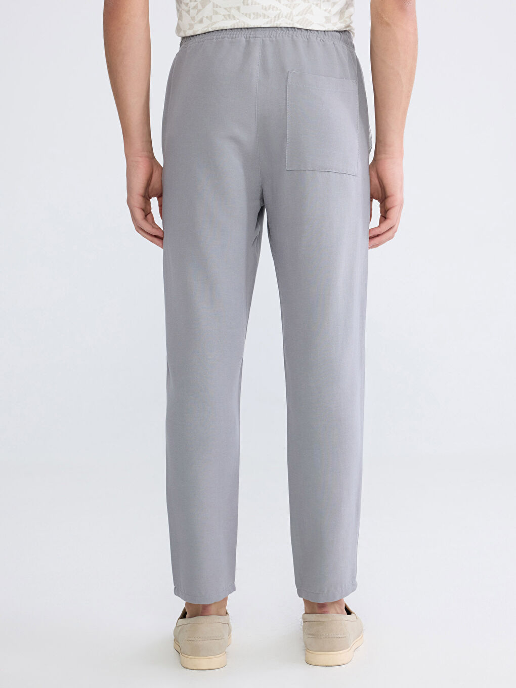 Bej Standart Kalıp Erkek Eşofman Altı-3