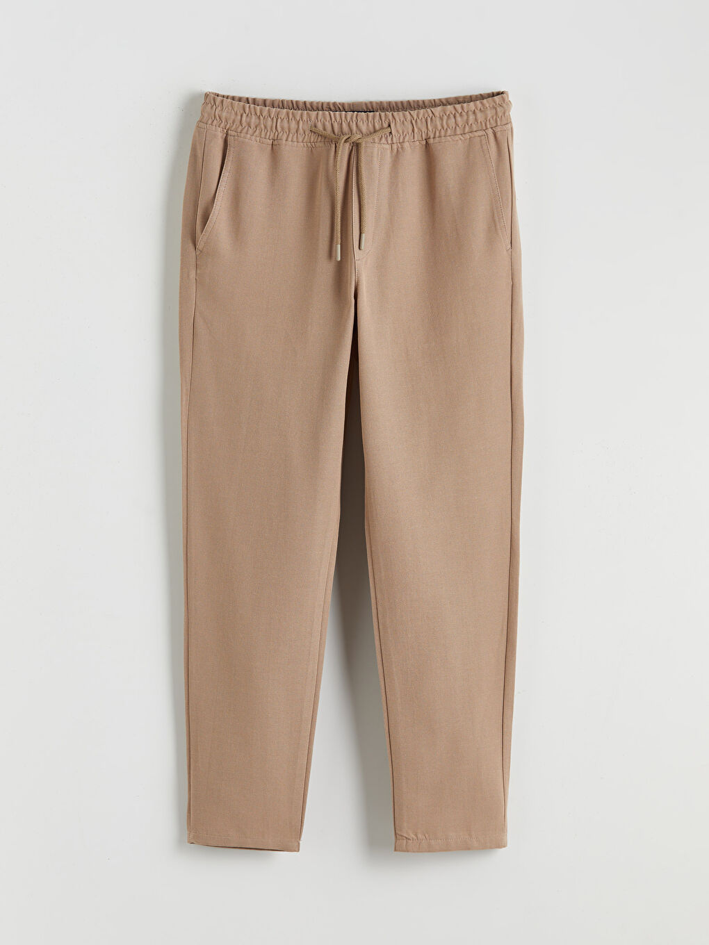 Bej Standart Kalıp Erkek Eşofman Altı-4