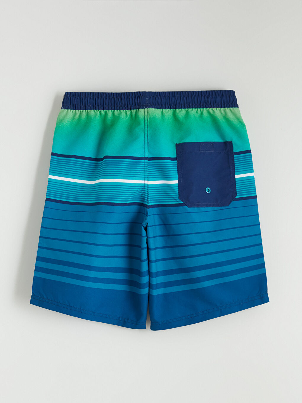 Mavi Çizgili Erkek Çocuk Deniz Şortu-2