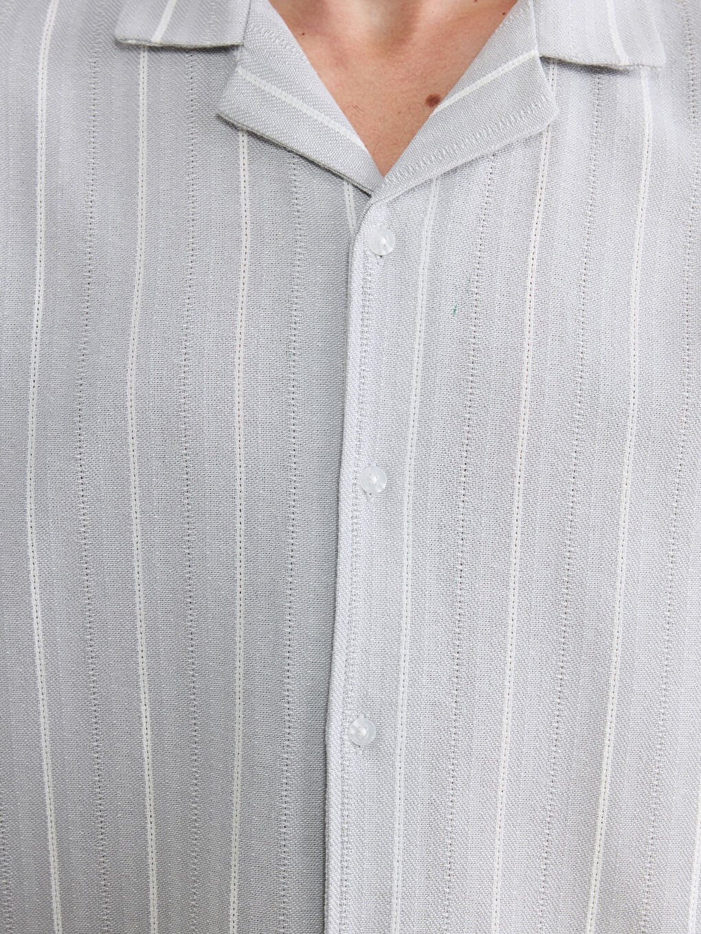 Regular Fit Short Sleeve Striped Men's Shirt-2