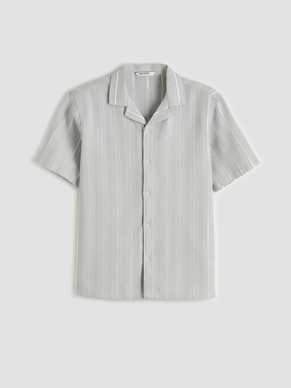 Regular Fit Short Sleeve Striped Men's Shirt-4