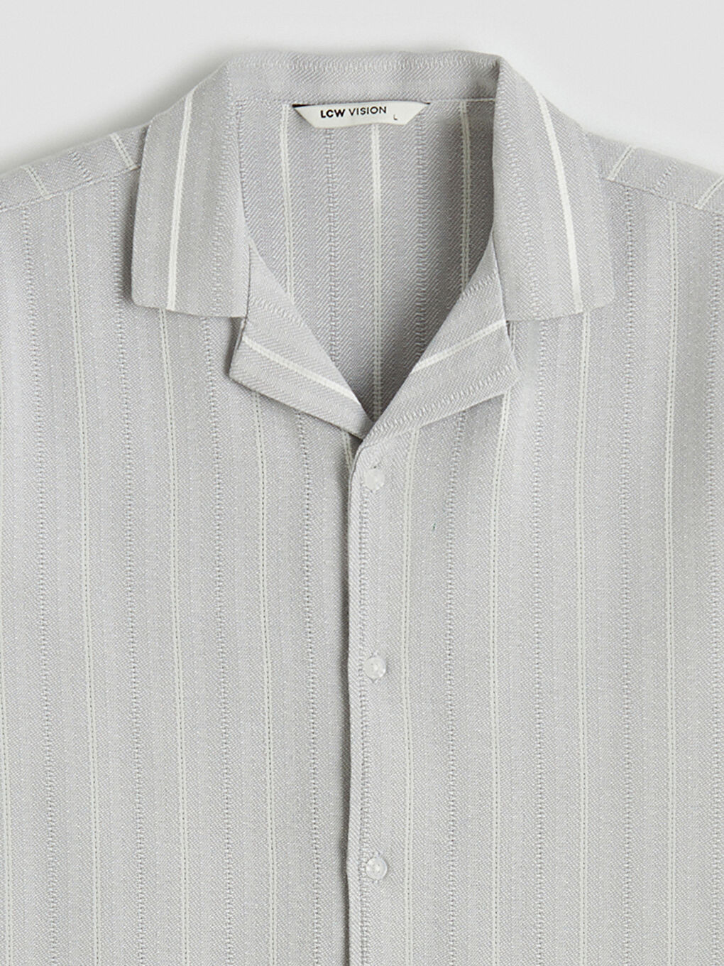 Regular Fit Short Sleeve Striped Men's Shirt-5