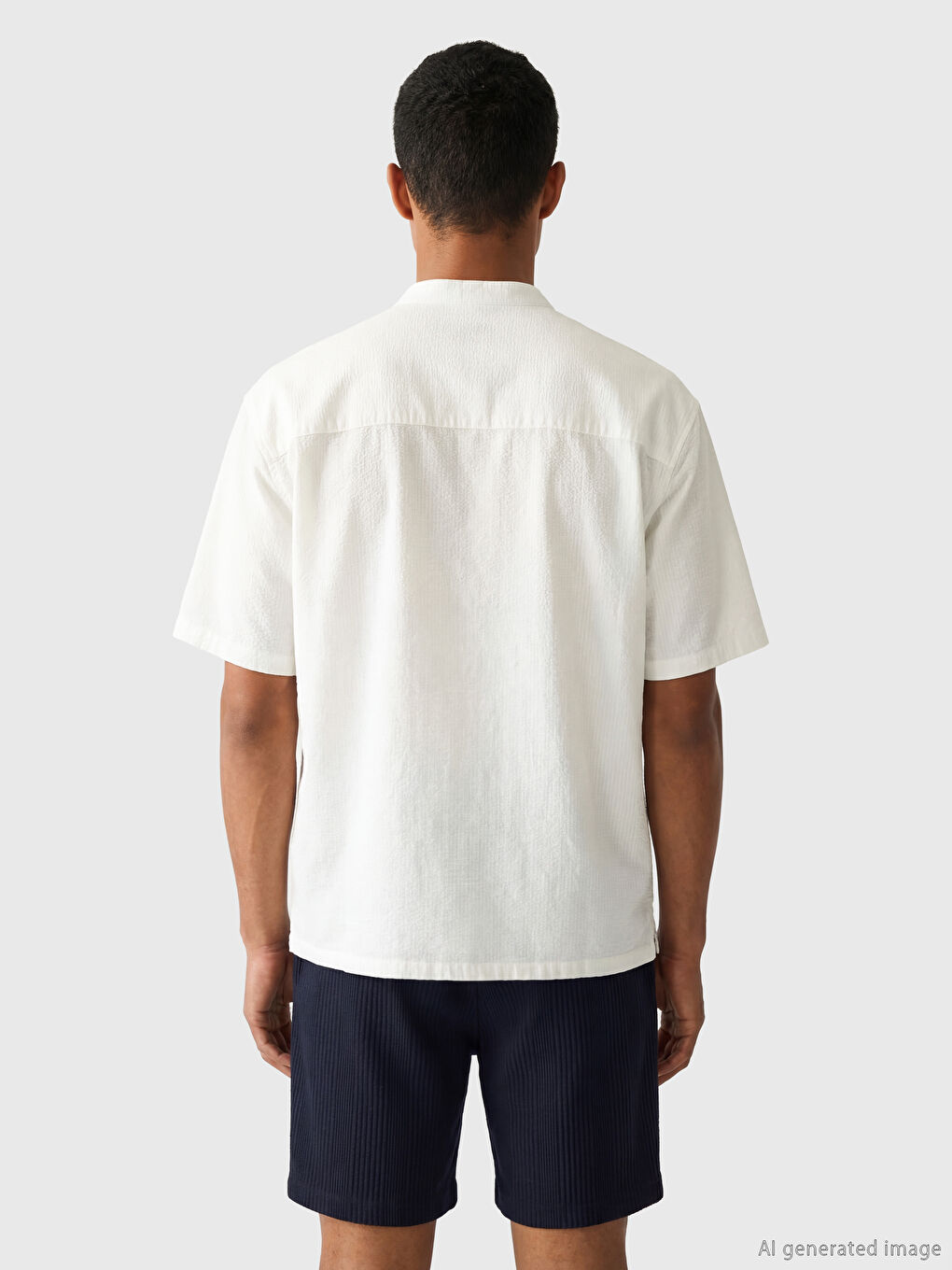 Ekru Regular Fit Erkek Gömlek-2