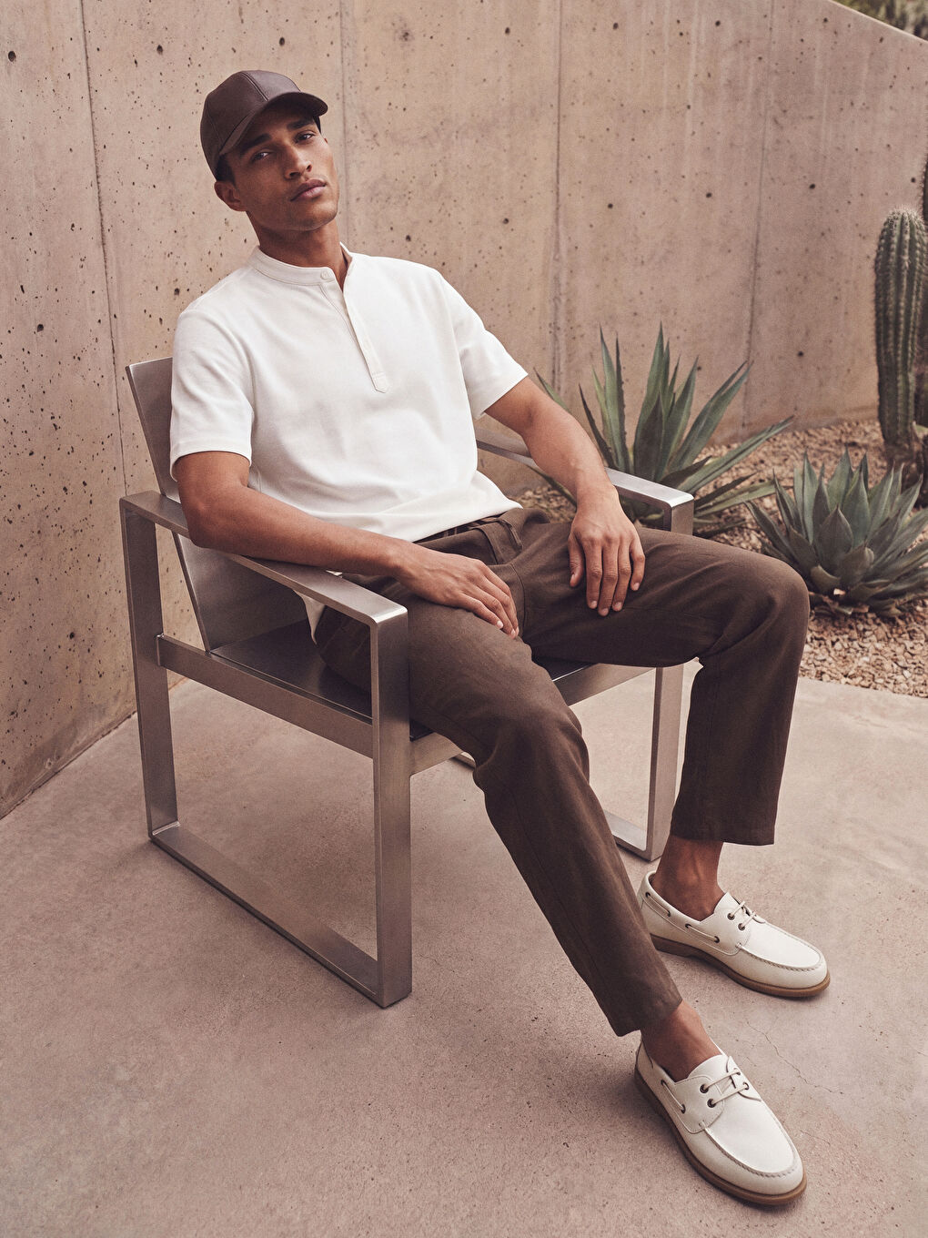 Ekru Regular Fit Erkek Gömlek