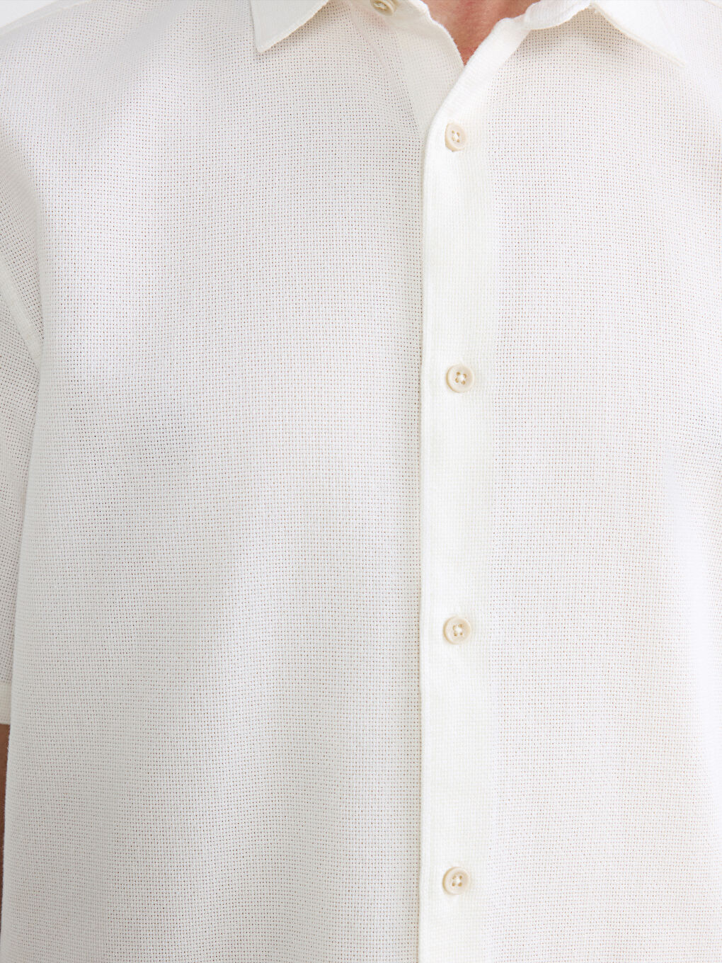 Ekru Regular Fit Erkek Gömlek-2