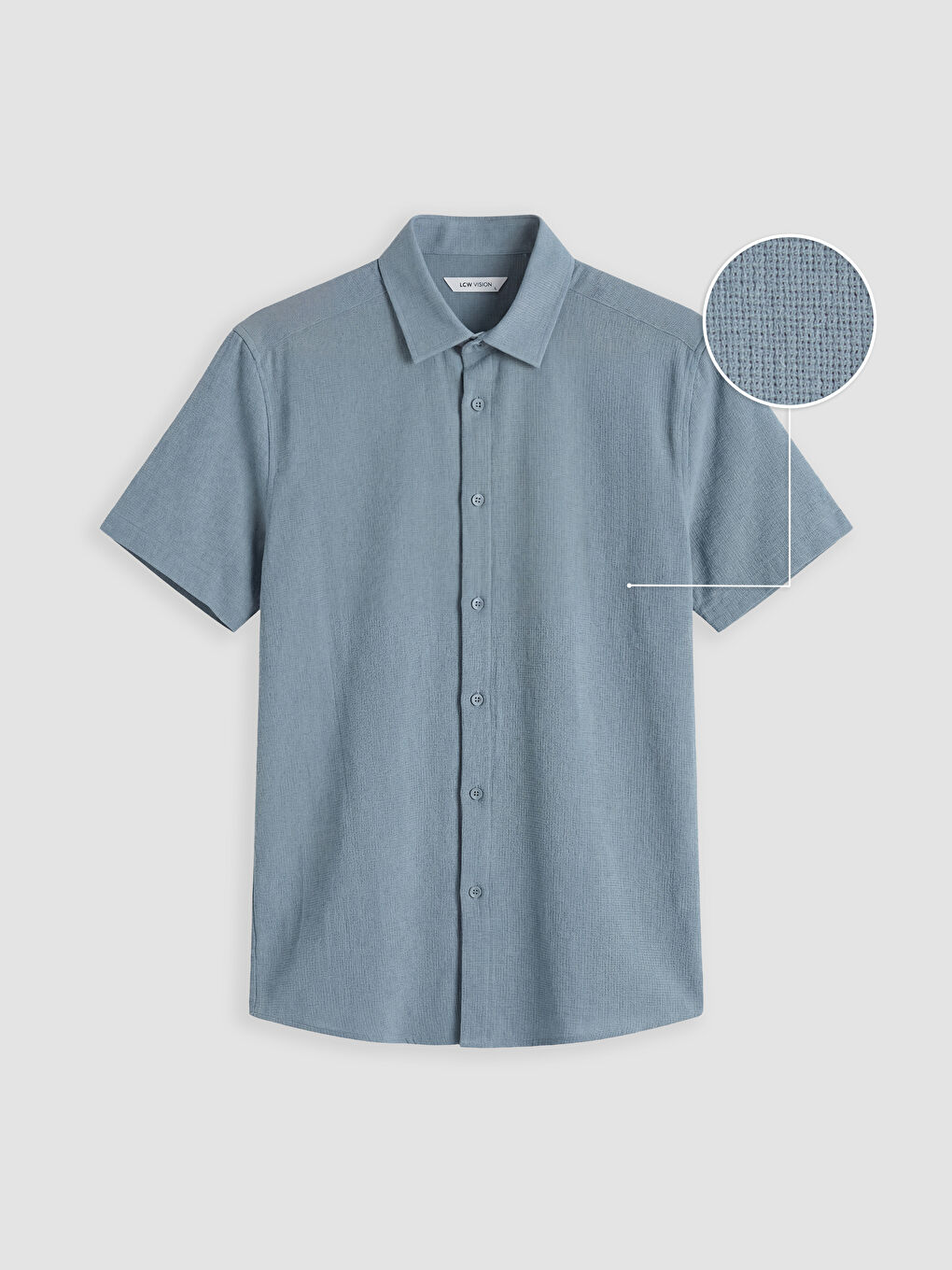 İndigo Regular Fit Erkek Dokulu Gömlek