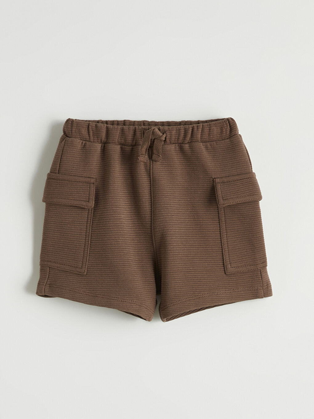 Kahverengi Erkek Bebek Kargo Şort