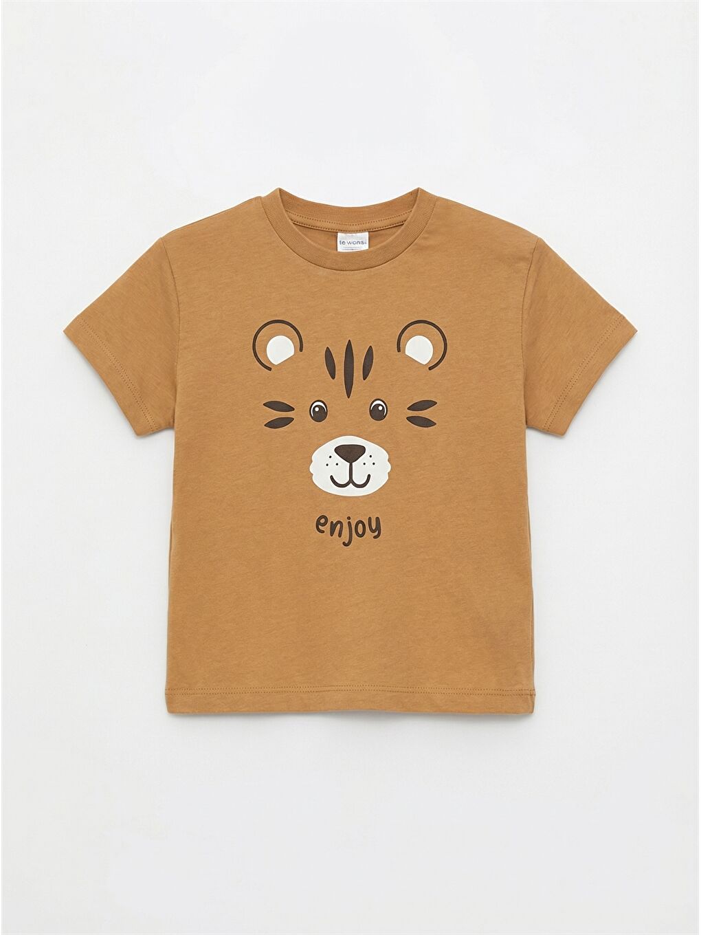 Sarı Baskılı Erkek Bebek Tişört