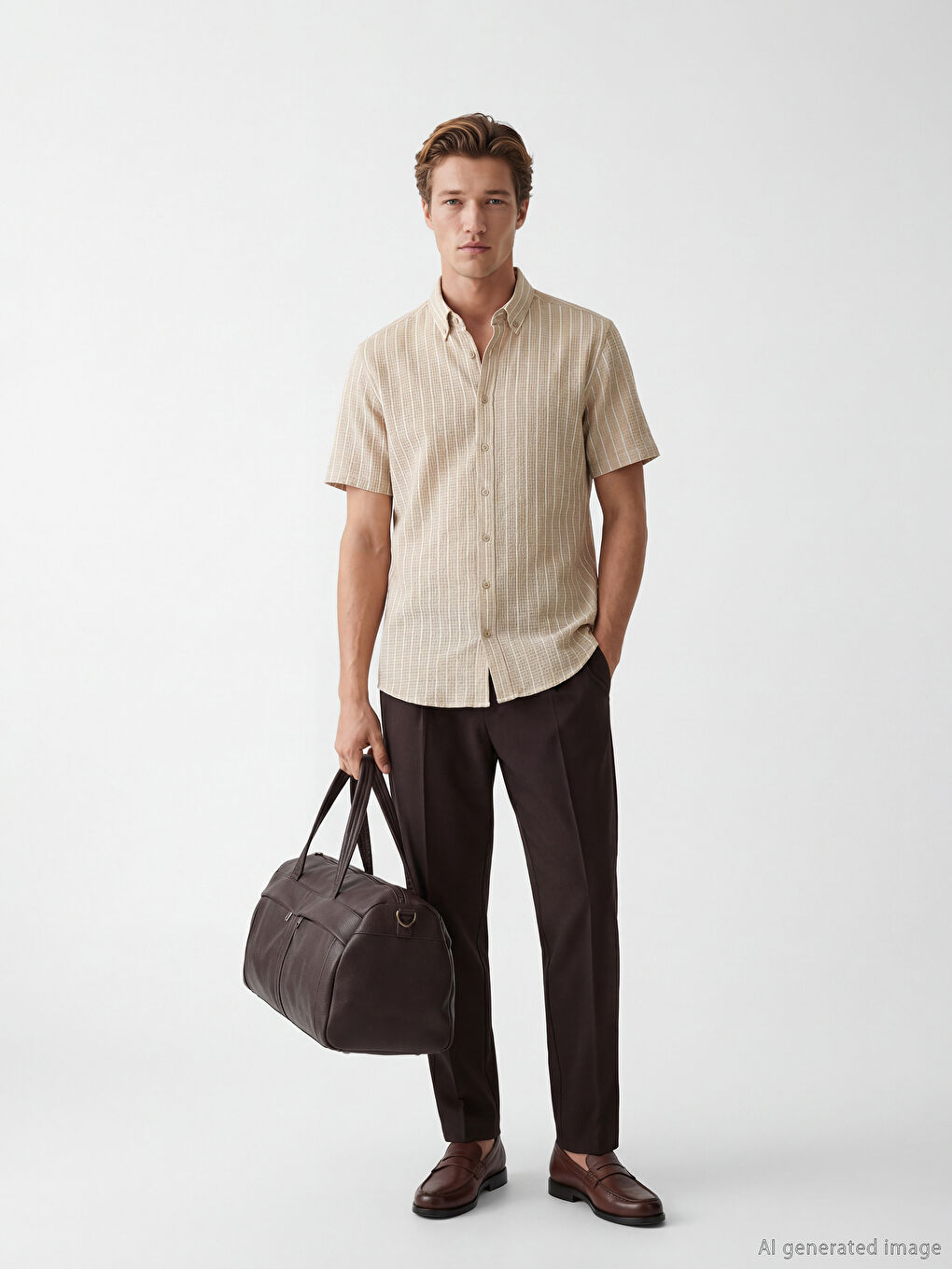 Striped Regular Fit Men's Shirt-1