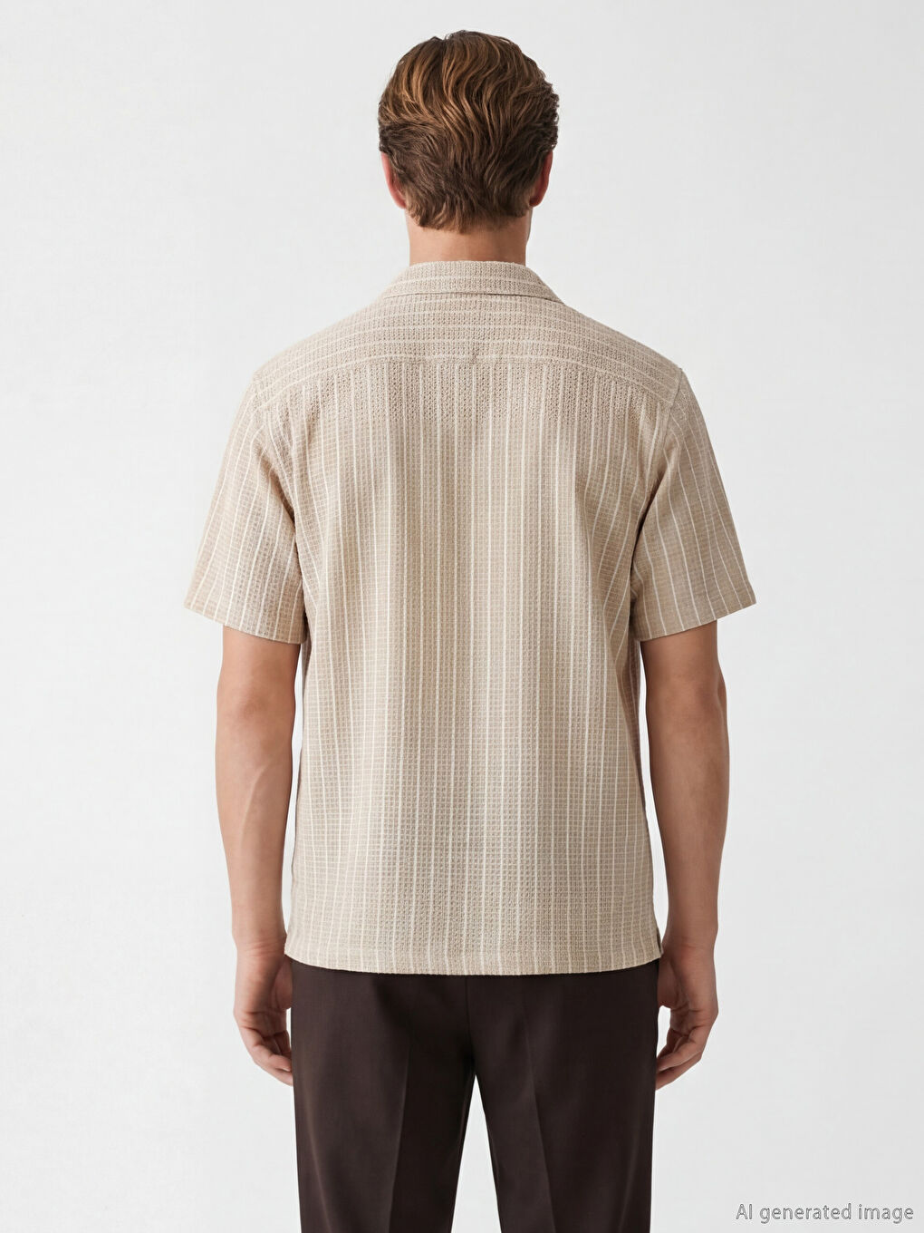 Striped Regular Fit Men's Shirt-3