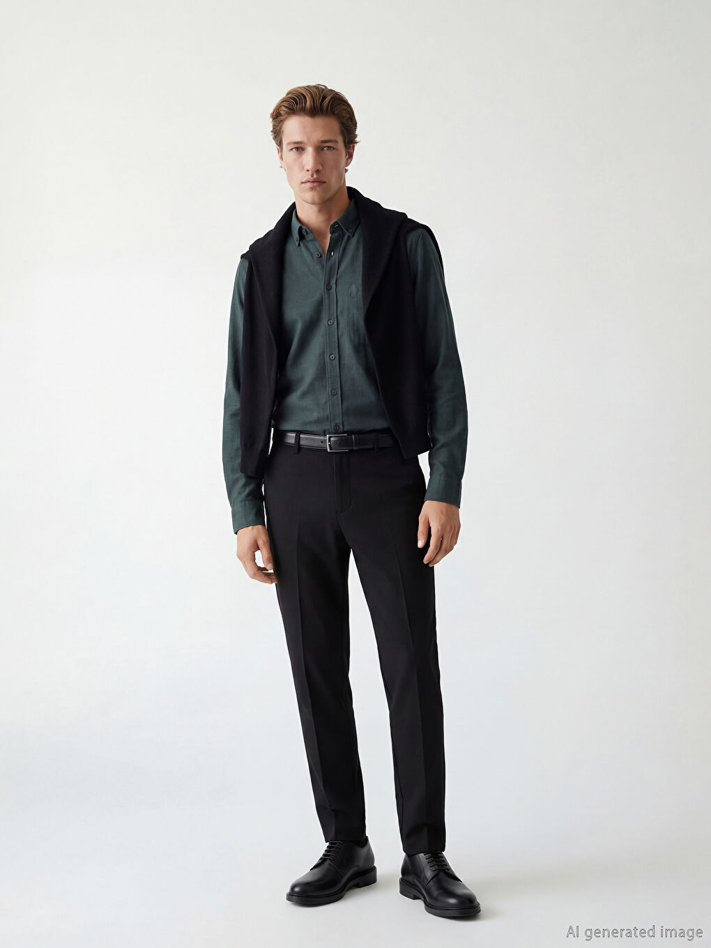 Petrol Regular Fit Erkek Gömlek-2