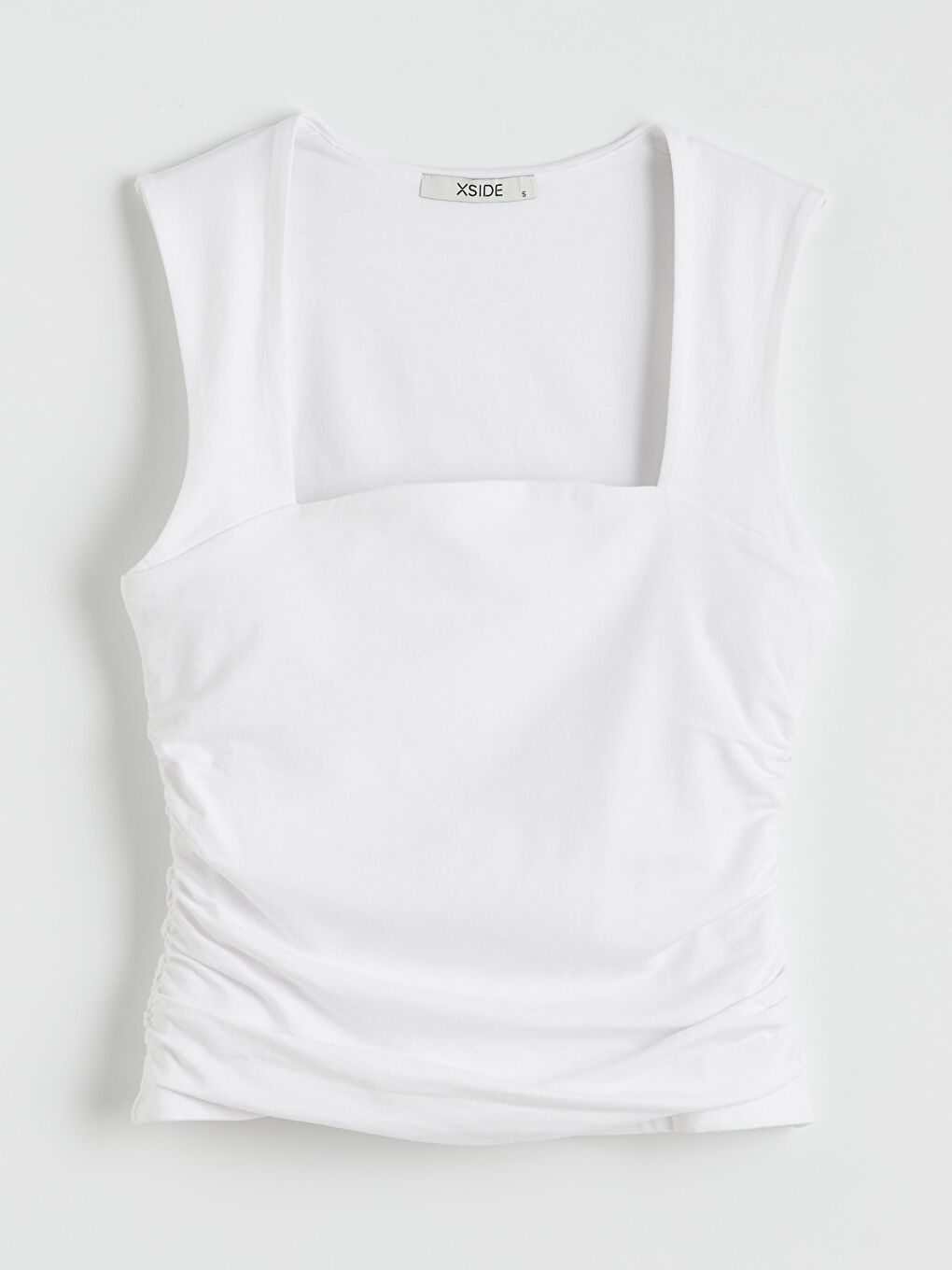 Haut Court BLANC Femme-4