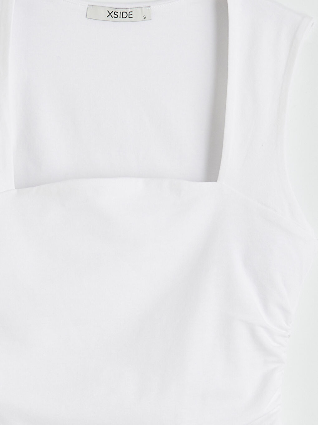 Haut Court BLANC Femme-5