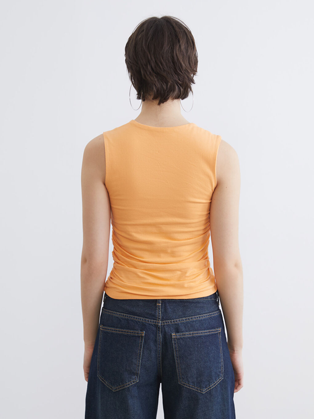 Haut Court ORANGE Femme-3