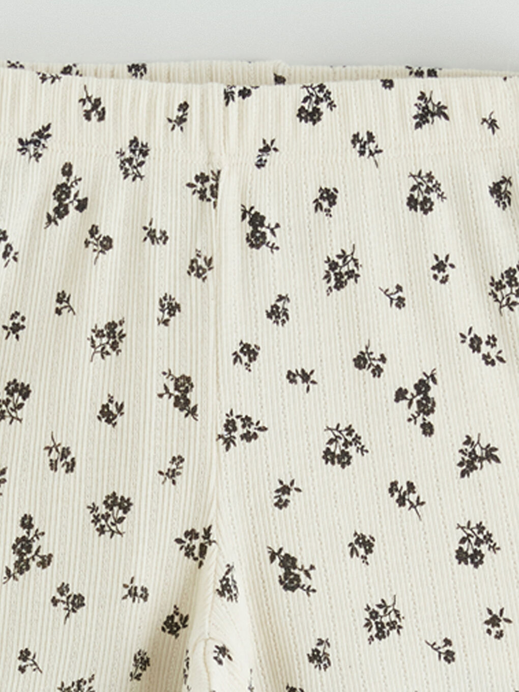 Bej Bisiklet Yaka Kız Çocuk Tişört ve Şort-5