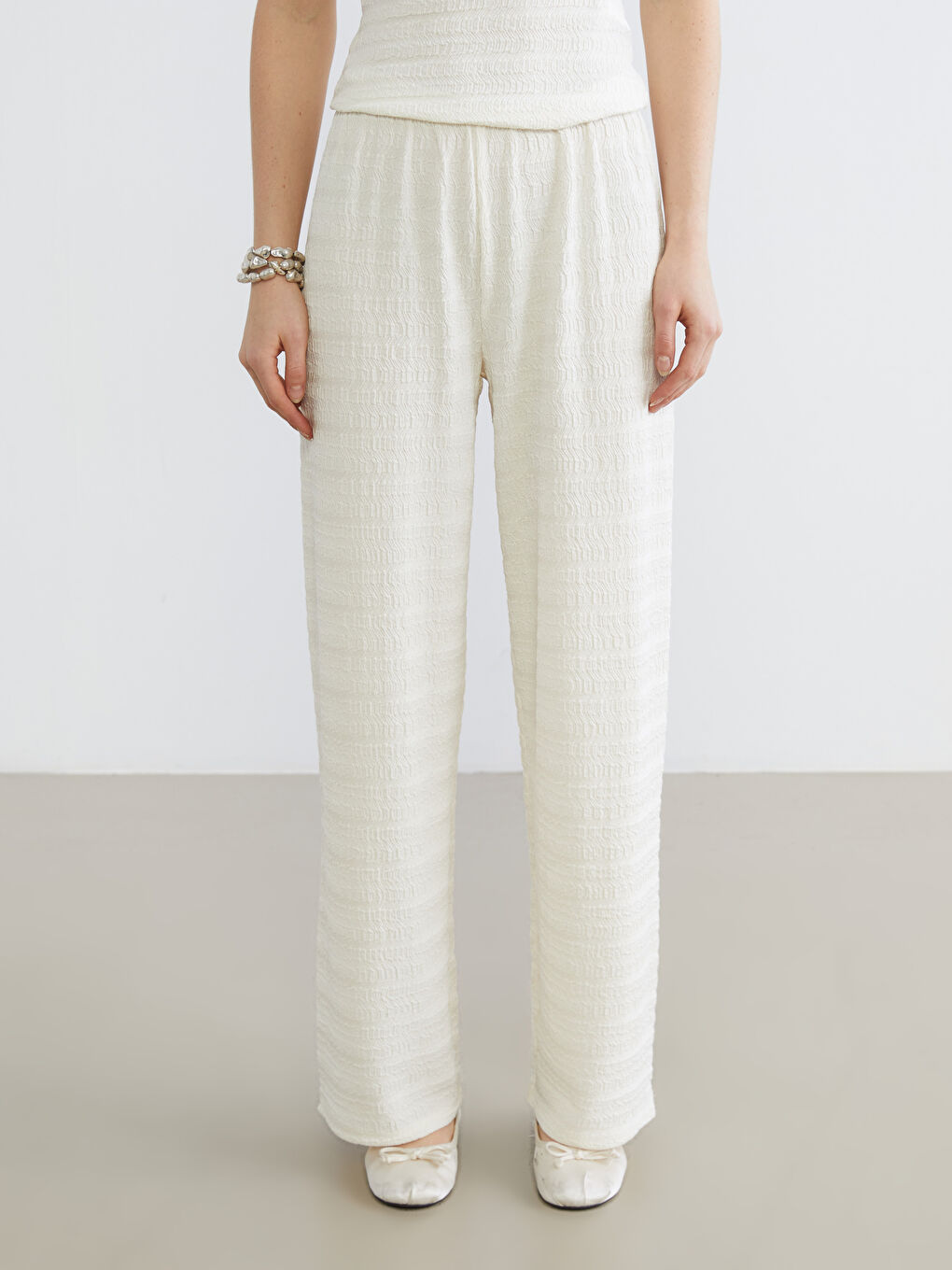 Женщины экрю Брюки-1