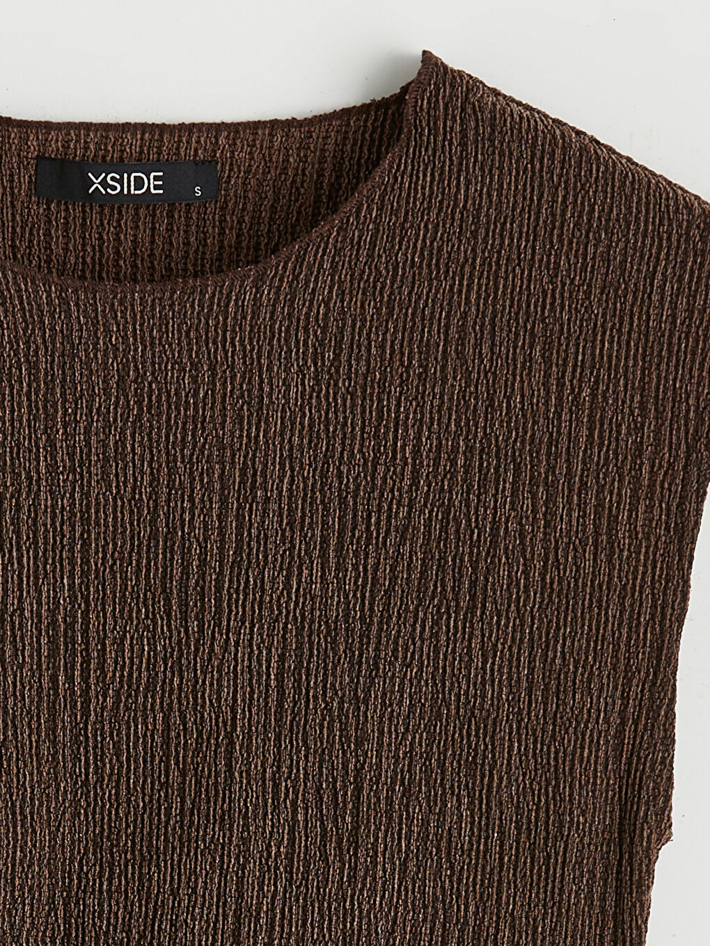 Crew Neck Ruched Blouse-5